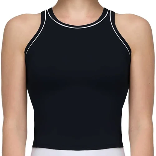 Camiseta Tirantes WILSON Padel Team Top Negro