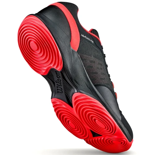 WILSON Hurakn Pro V2 Men’s Padel Shoes Black Red