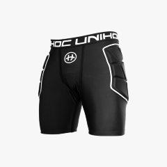 Шорты защитные Unihoc Flow Black/White