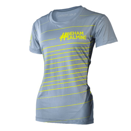 Футболка SALMING Tee #behamsalming Women Grey/Yellow