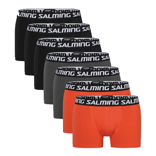 SALMING Sarek Boxer 7-pack Black/Grey/Orange mix barev
