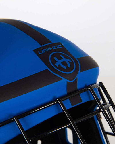 Шлем вратарский Unihoc Shield Blue/Black