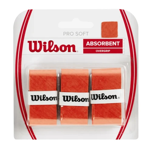 Blister Wilson Pro Soft Rojo 3 overgrips