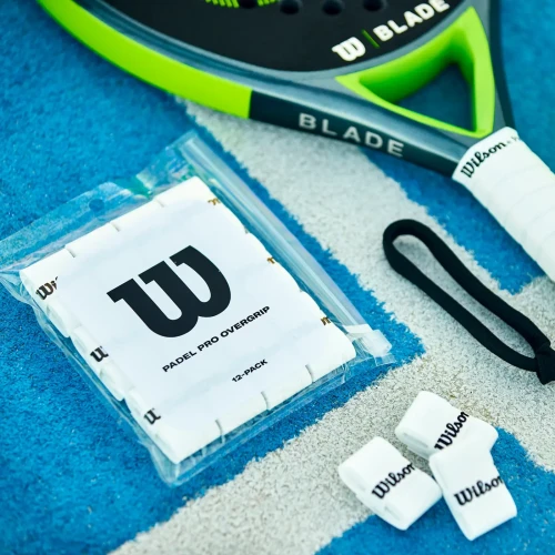 Blister Wilson Padel Pro Blanco 12 Overgrips