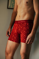 SALMING 3-Pack Bamboo Boxer Floral Red / Mix cervena