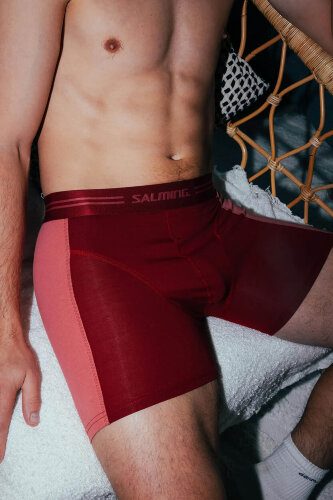 SALMING 3-Pack Bamboo Boxer Floral Red / Mix cervena