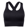 SALMING Seamless Sports Bra Black cerna