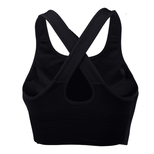 SALMING Seamless Sports Bra Black cerna