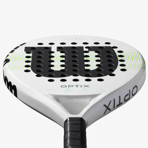 Pala Padel WILSON Optix V1 2025 Blanco