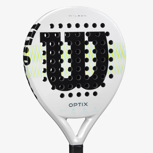 Pala Padel WILSON Optix V1 2025 Blanco