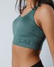 SALMING Seamless Sports Bra Green tmave zelena