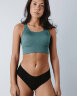 SALMING Seamless Sports Bra Green tmave zelena