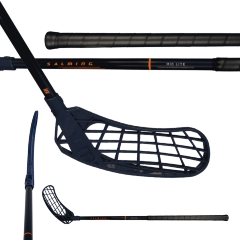 Клюшка для флорбола SALMING Quest2 Mid Midlite 35 JR Navy/Nectarine