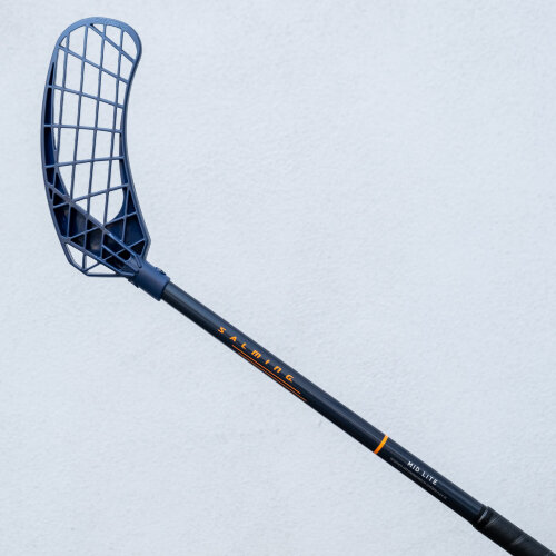 Клюшка для флорбола SALMING Quest2 Mid Midlite 35 JR Navy/Nectarine