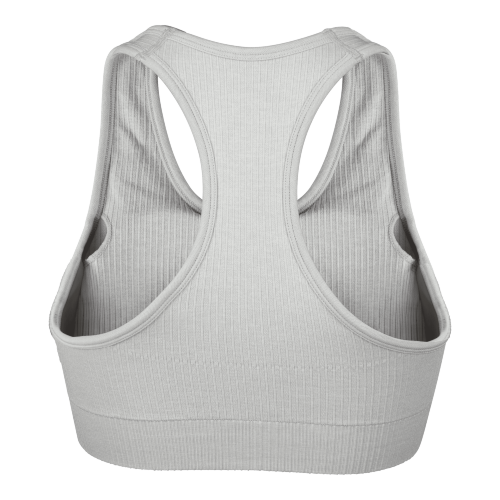 SALMING Soft Rib Bra Grey svetle seda