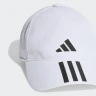 Gorra Adidas 3 Bandas Aeroready Running Training Baseball Blanco