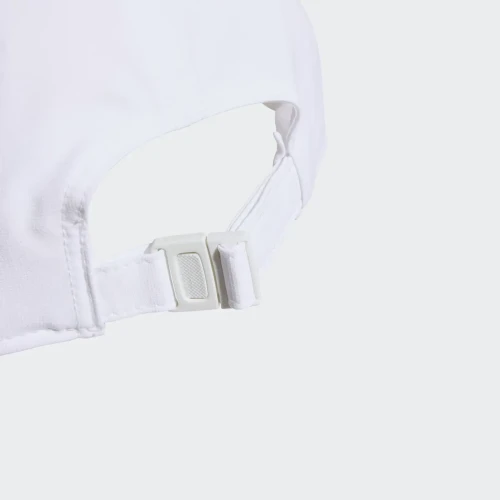 Gorra Adidas 3 Bandas Aeroready Running Training Baseball Blanco
