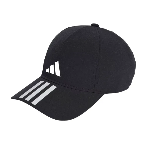 Gorra Adidas 3 Bandas Aeroready Running Training Baseball Negro