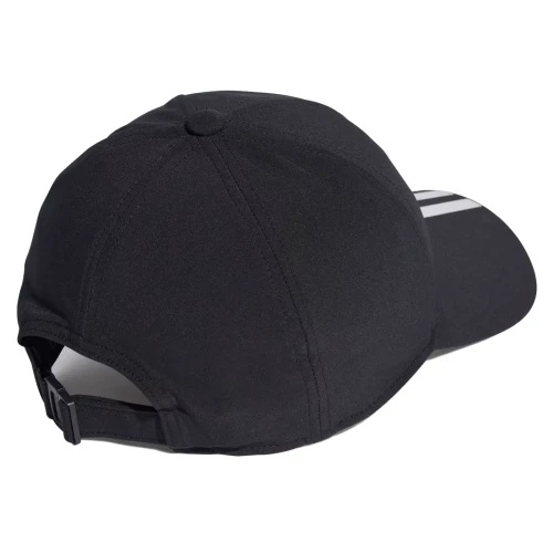 Gorra Adidas 3 Bandas Aeroready Running Training Baseball Negro