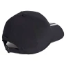 Gorra Adidas 3 Bandas Aeroready Running Training Baseball Negro