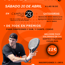 TORNEO PADEL ZOCO 20 ABRIL