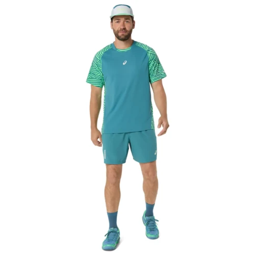Camiseta Asics Court All Over Print 2026 Verde Vital