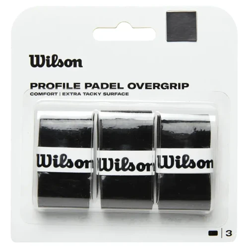 Blister Wilson Profile Padel Negro 3 Overgrips
