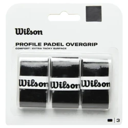 Blister Wilson Profile Padel Negro 3 Overgrips