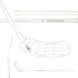 Клюшка для флорбола SALMING Hawk Nitrolite 30 JR White/Silver