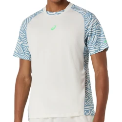 Camiseta Asics Court All Over Print 2026 Azul Saba