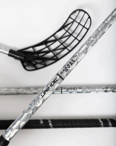 Клюшка для флорбола Unihoc Unilite Carbskin Titan 29 Oval Silver