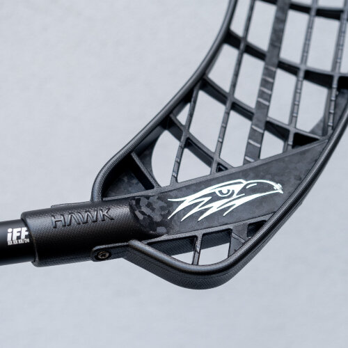 Клюшка для флорбола SALMING Hawk Nitrolite 27 Black/Silver