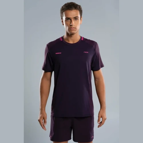 Camiseta Padel NOX Pro Men’s Blackberry