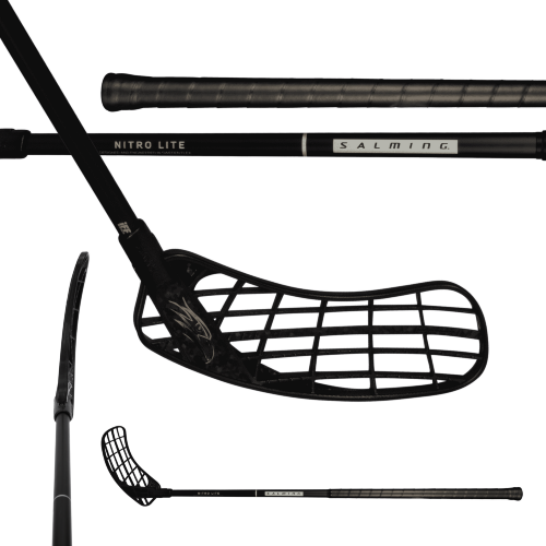 Клюшка для флорбола SALMING Hawk Nitrolite 29 Black/Silver
