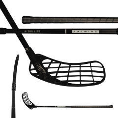 Клюшка для флорбола SALMING Hawk Nitrolite 29 Black/Silver