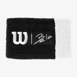 Muñequera Wilson Bela Negro 2 Pack
