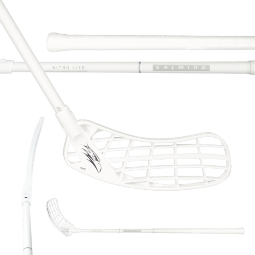 Клюшка для флорбола SALMING Hawk Nitrolite 29 White/Silver