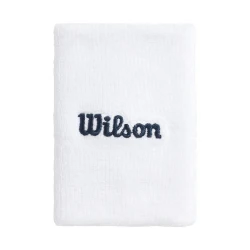 Muñequeras WILSON Wide Terry 2 pack White