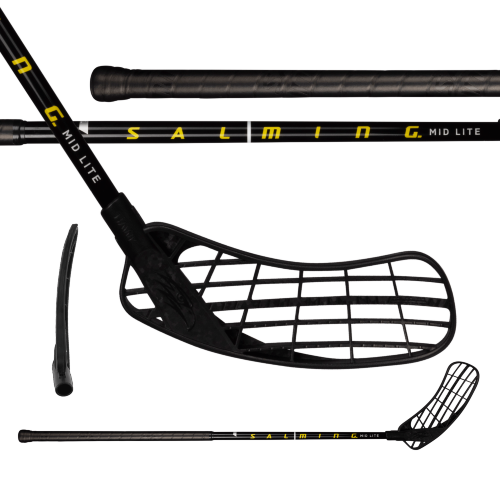 Клюшка для флорбола SALMING Midlite Hawk 29 Black/Yellow