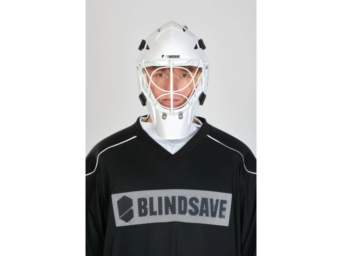 Шлем вратарский Blindsave SHARKY White