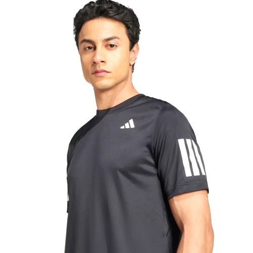 Camiseta Adidas Club Climacool 3 Stripes 2026 Negra