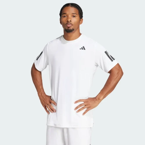 Camiseta Adidas Club Climacool 3 Stripes 2026 Blanca