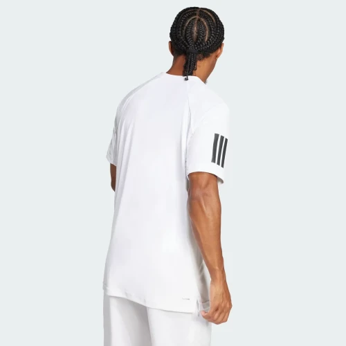 Camiseta Adidas Club Climacool 3 Stripes 2026 Blanca
