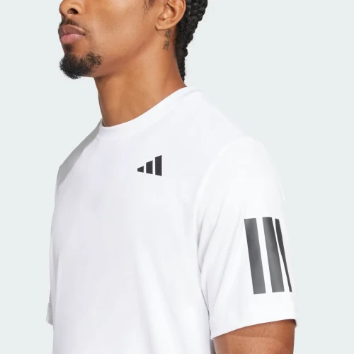Camiseta Adidas Club Climacool 3 Stripes 2026 Blanca