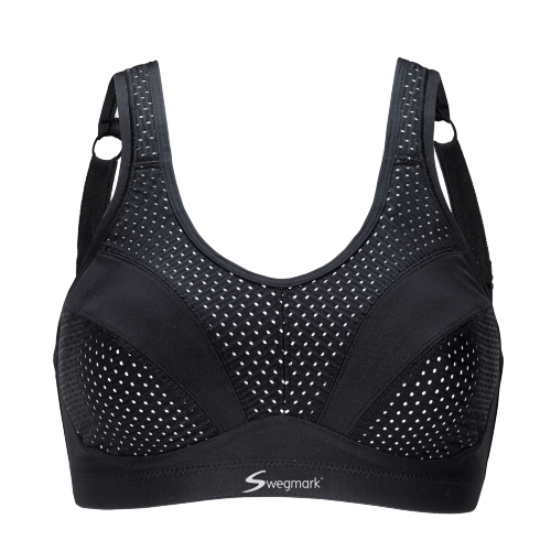 SWEGMARK Incredible Sports Bra Black/White cerna