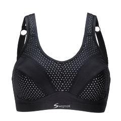 SWEGMARK Incredible Sports Bra Black/White cerna
