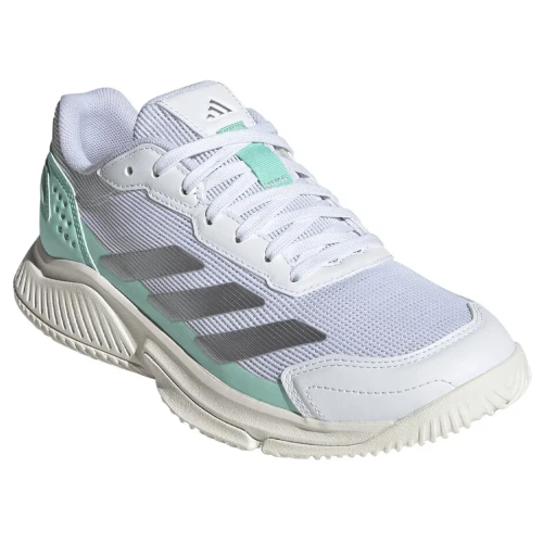 Zapatillas De Padel Adidas Courtquick Mujer 2026 Blanco Celeste