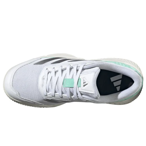 Zapatillas De Padel Adidas Courtquick Mujer 2026 Blanco Celeste