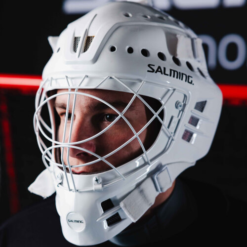 Шлем вратарский SALMING Phoenix Elite Helmet White Shiny