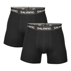 SALMING 2-Pack Cotton Boxer Black cerna